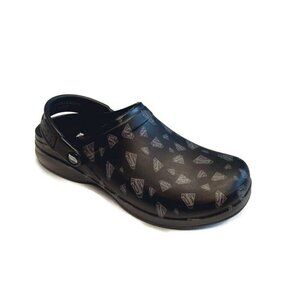 Skechers SUPERMAN Slip On Work Safety Shoes Mens Size 9 Slip Resistant Black